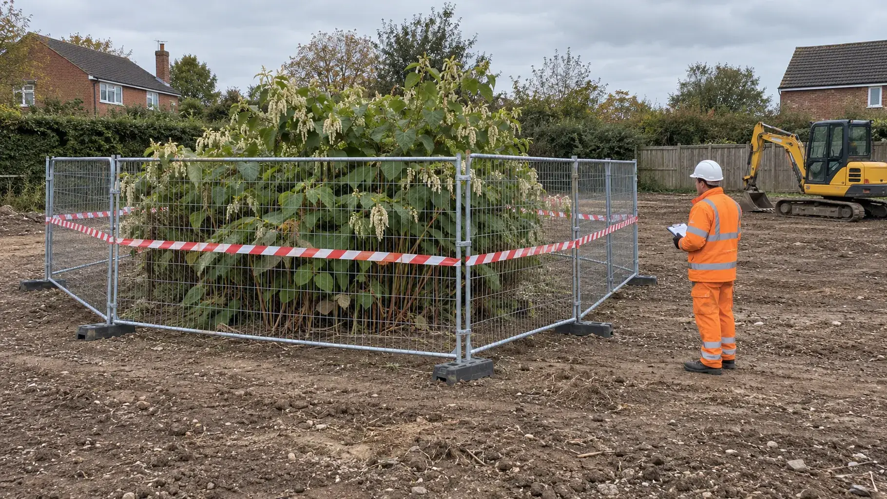 Japanese Knotweed on a Building Plot in Hampshire: What It Means for Groundworks